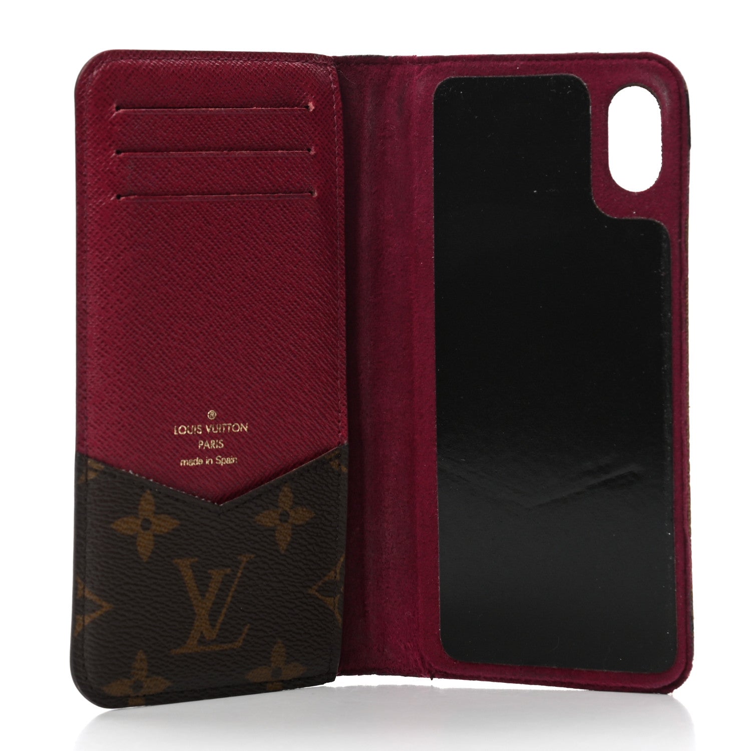 Louis Vuitton Monogram iPhone X Folio Case Fuchsia 4 of 6