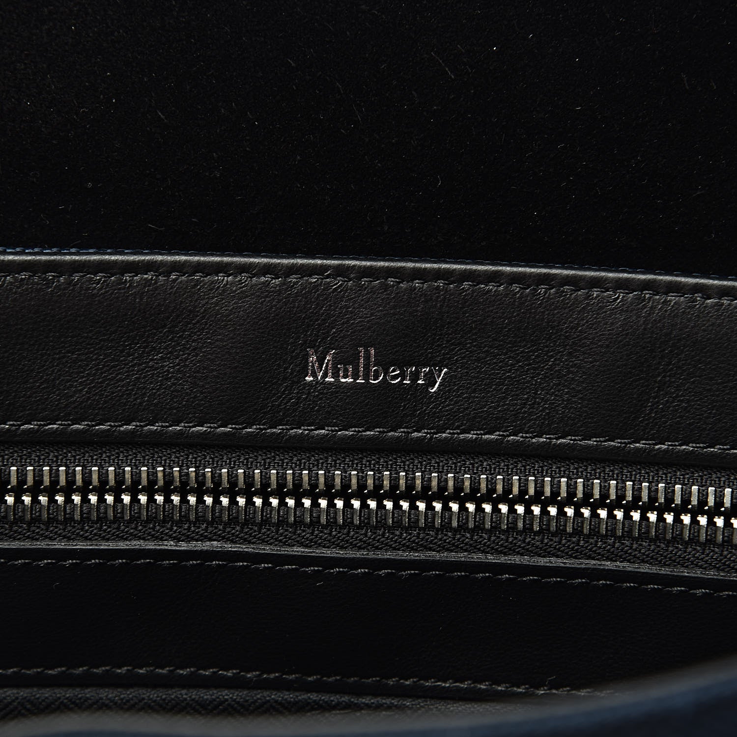 Mulberry Nylon Calfskin Tall Bayswater Midnight Black 6 of 10