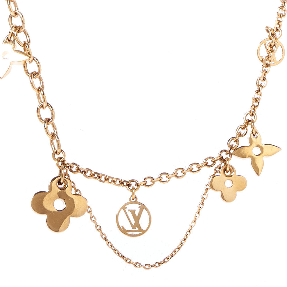 Metal Blooming Supple Necklace Gold