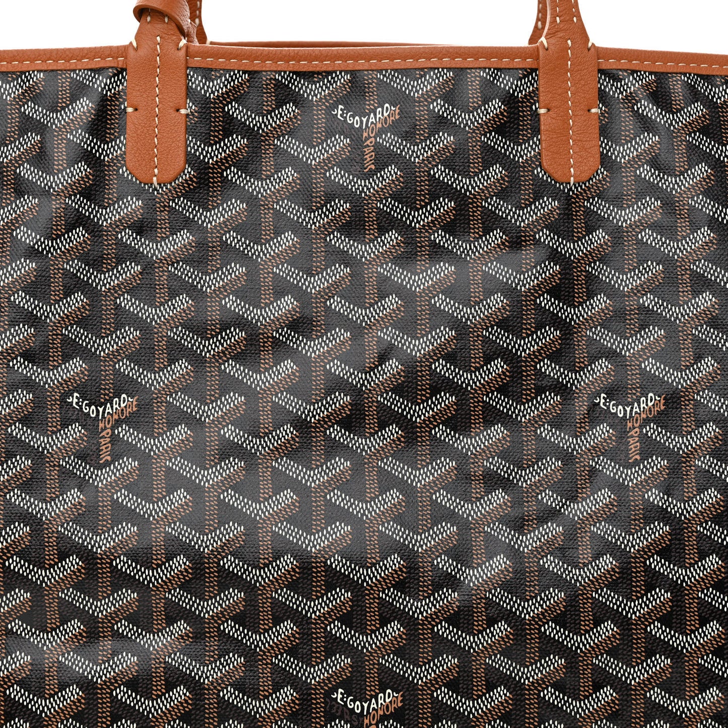 Goyardine Reversible Anjou PM Black Gold