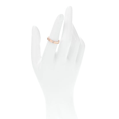 Cartier 18K Pink Gold Diamond 3mm C De Cartier Wedding Band Ring 51 5.75 2 of 6
