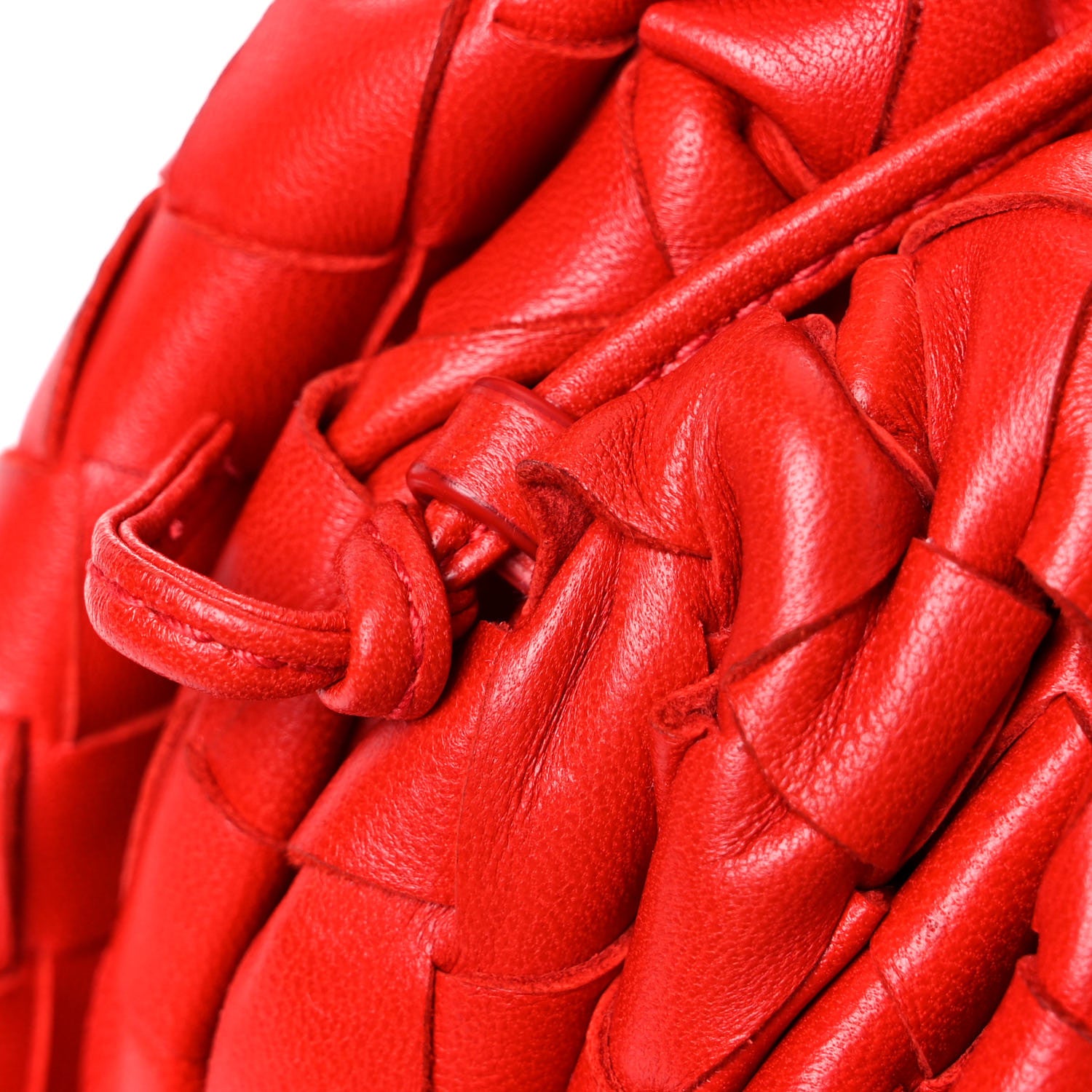 Bottega Veneta Nappa Intrecciato The Mini Pouch Bright Red 12 of 12