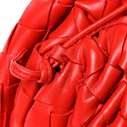 Bottega Veneta Nappa Intrecciato The Mini Pouch Bright Red 12 of 12