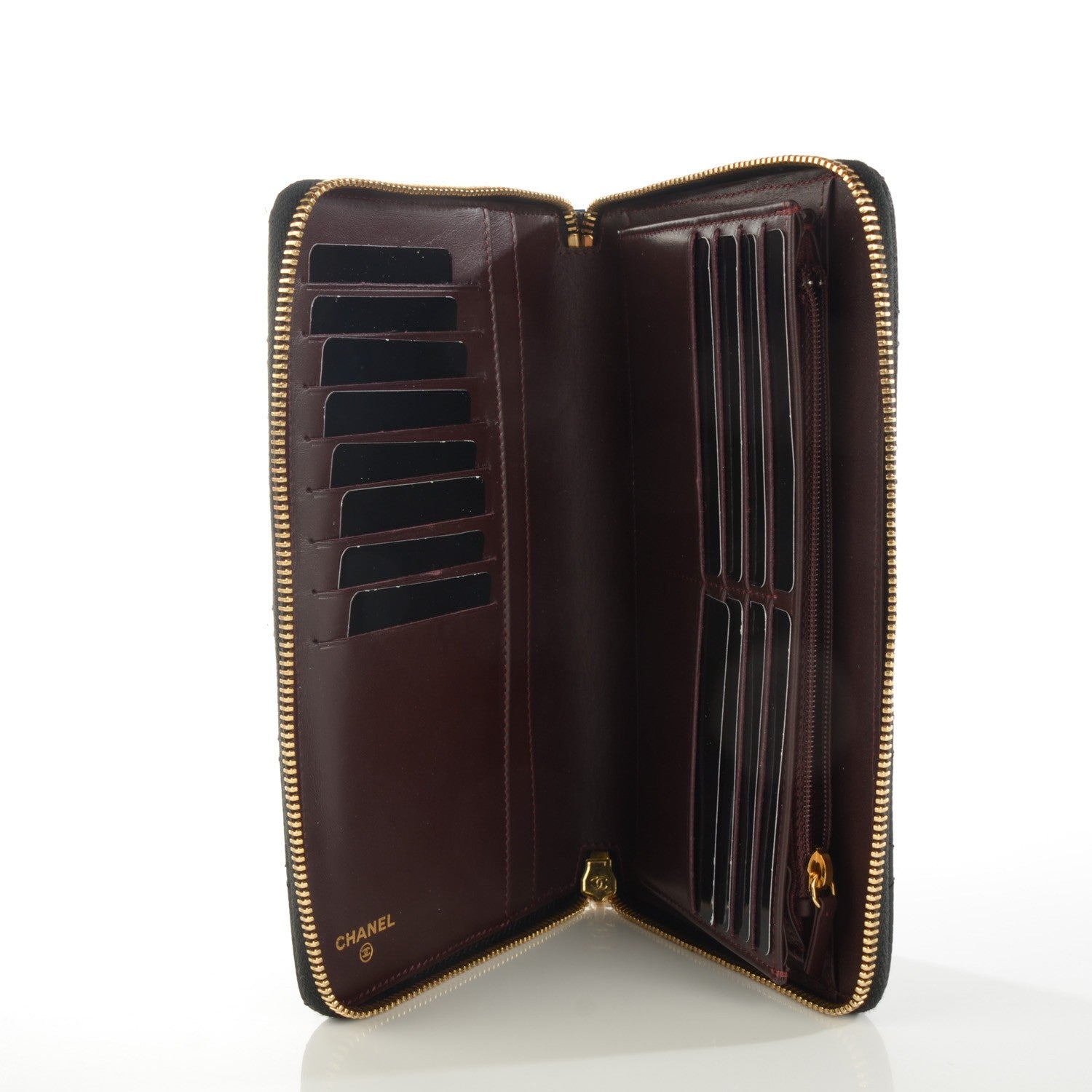 Chanel Caviar Quilted Large Zipped Wallet Black 5 of 8