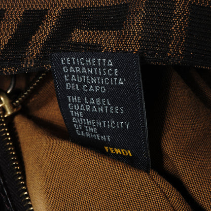 Fendi Zucca Small Chef Shoulder Bag Tobacco 9 of 9