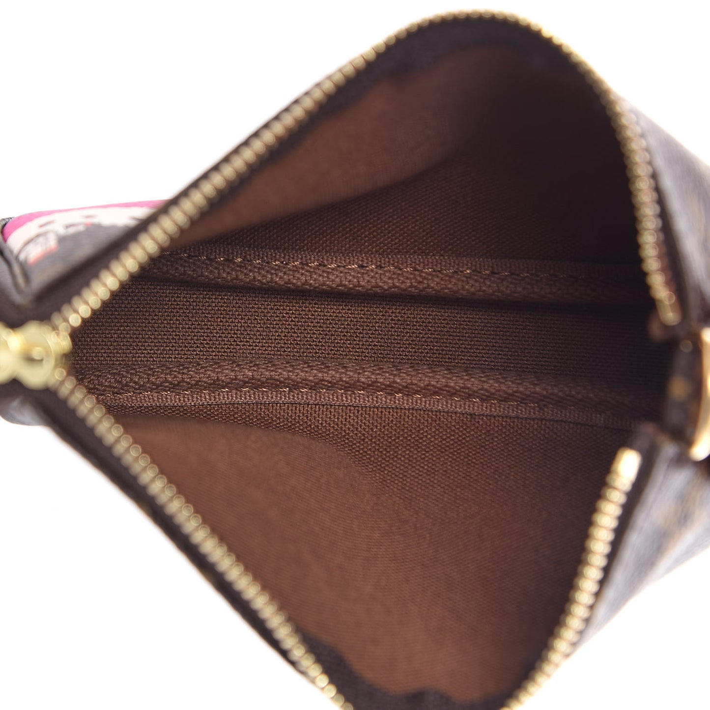 Monogram 2016 Christmas Animation Mini Pochette Accessories Rose Ballerine