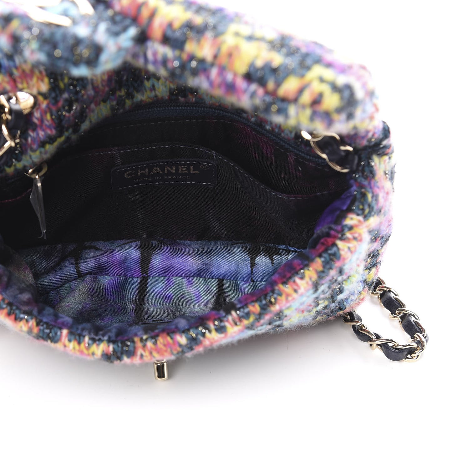 Knit Mini Rectangular Flap Multicolor