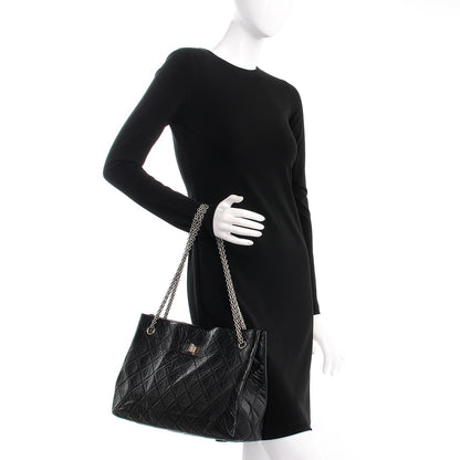 Chanel Aged Calfskin Reissue 2.55 Tote Black 3 of 8