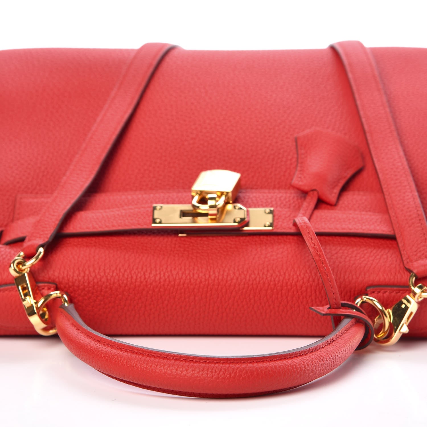 Hermes Togo Kelly Retourne 28 Rouge De Coeur 37 of 41