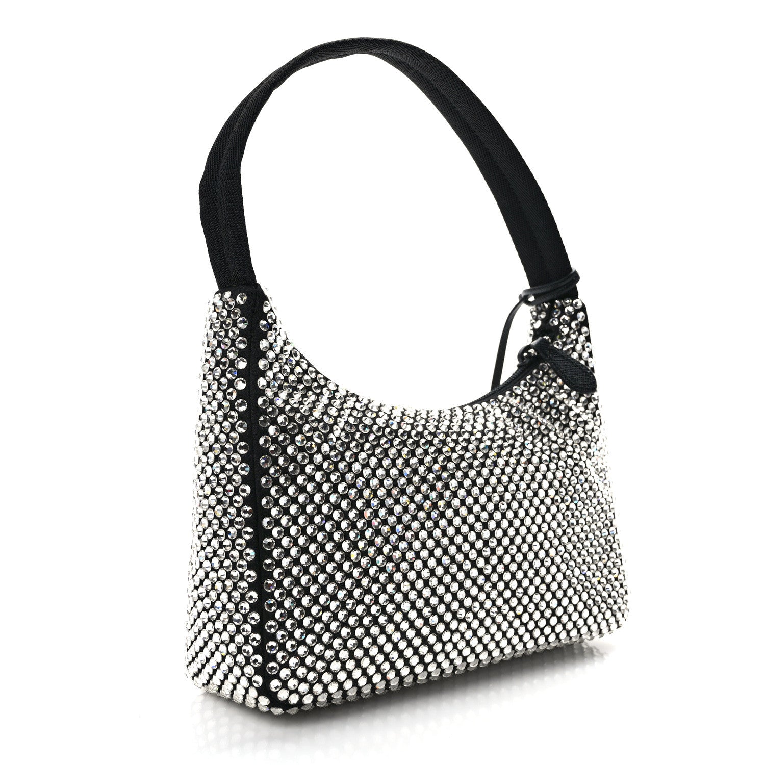Prada Satin Crystal Mini Re-Edition 2000 Bag Cristal 3 of 10