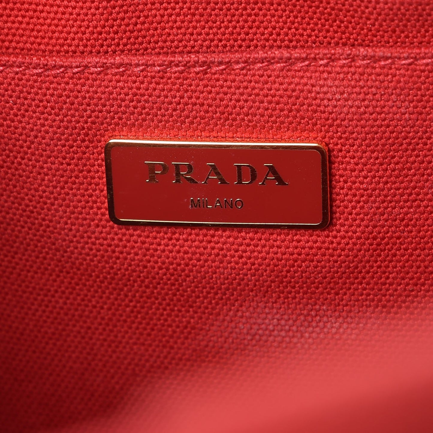 Canapa Logo Shopping Tote Rosso