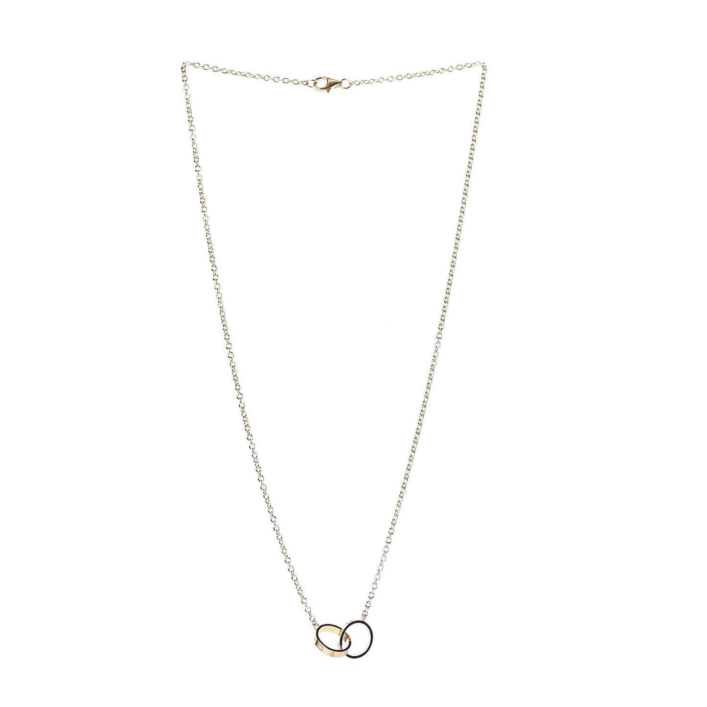 18K Yellow Gold Interlocking LOVE Necklace