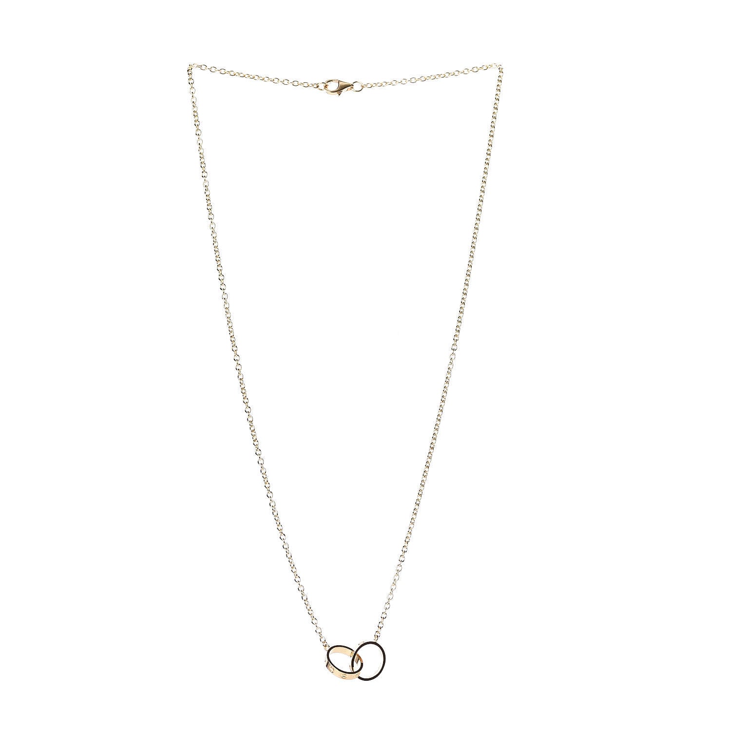 Cartier 18K Yellow Gold Interlocking LOVE Necklace 3 of 7