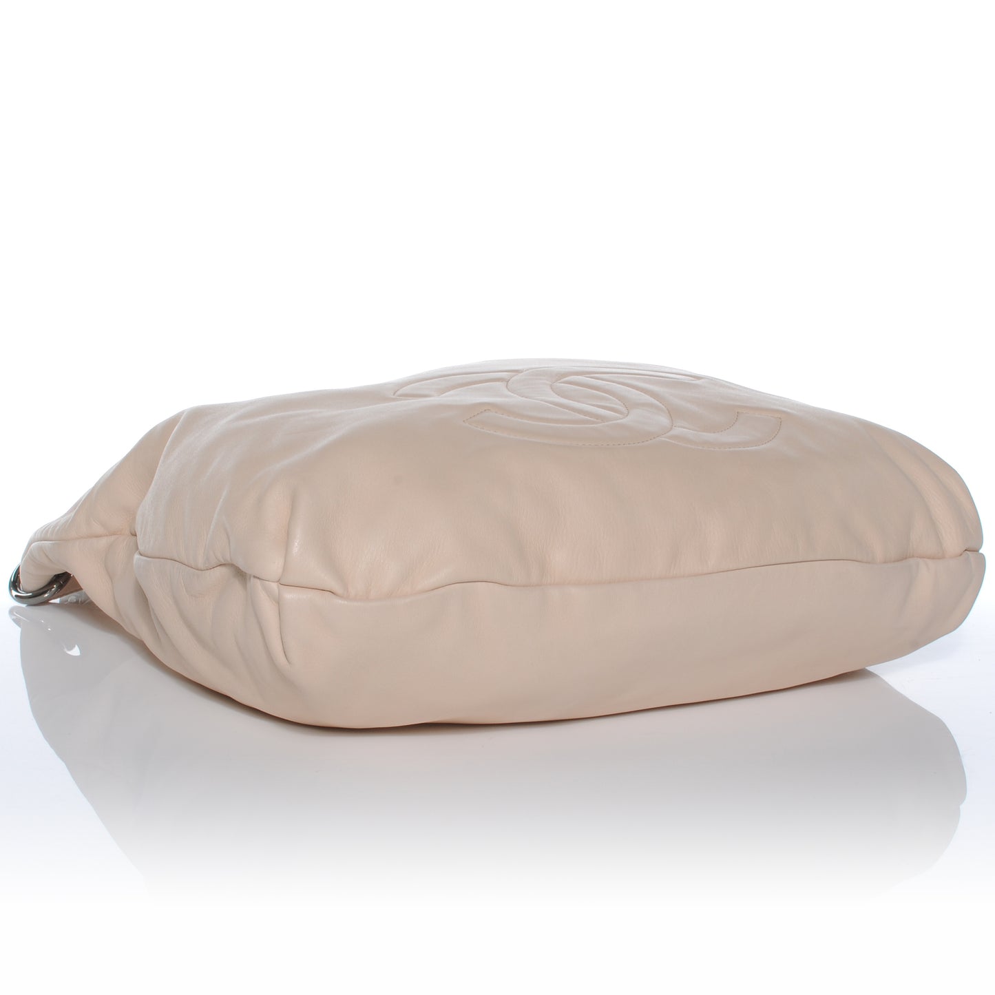 Lambskin Soft and Chain Large Hobo Beige