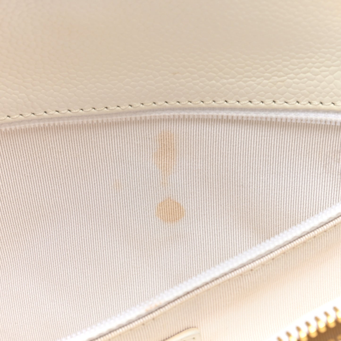 Caviar Quilted Grand Shopping Tote GST White