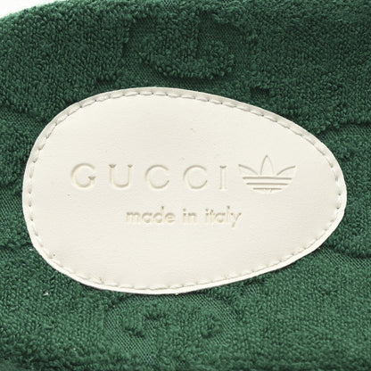 Gucci X ADIDAS Terry Cloth Trefoil GG Monogram Mens Platform Sandals 43 Green 8 of 8