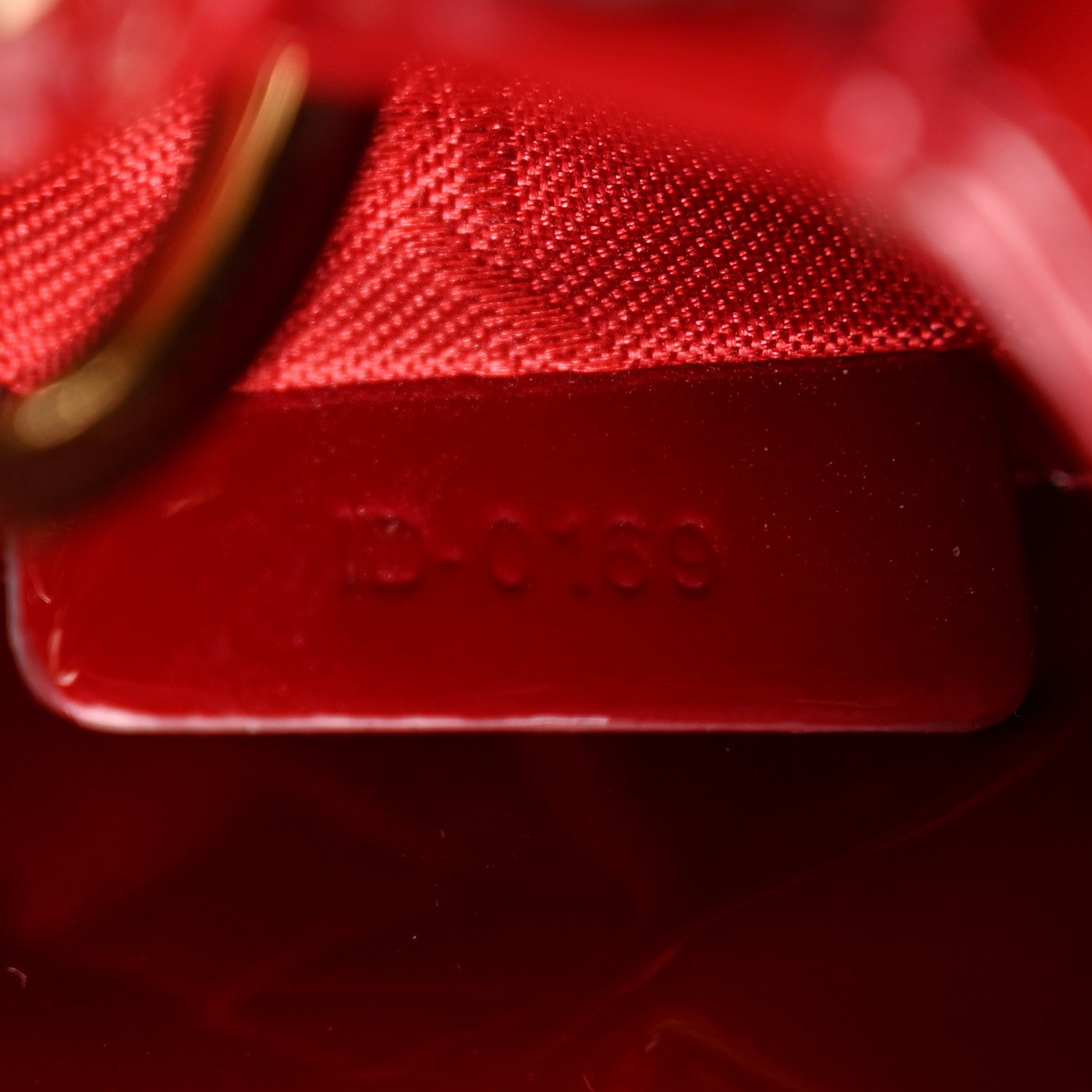 Christian Dior Patent Cannage Mini Lady Dior Red 7 of 10