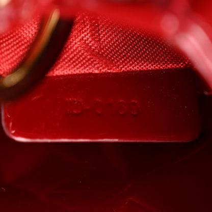 Christian Dior Patent Cannage Mini Lady Dior Red 7 of 10