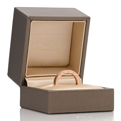 Bulgari 18K Rose Gold B.Zero1 One-Band Ring 57 8 5 of 5