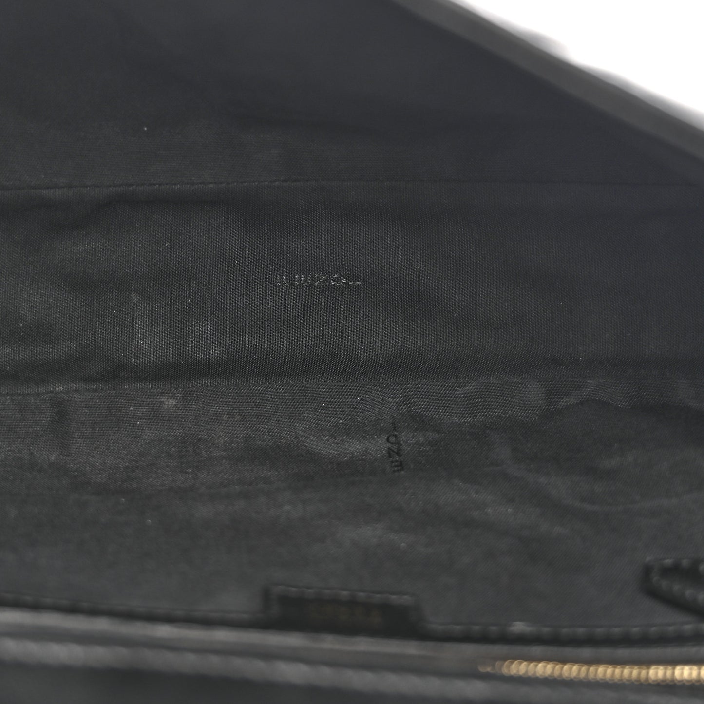 Nappa FF 1974 Embossed Large Baguette Black
