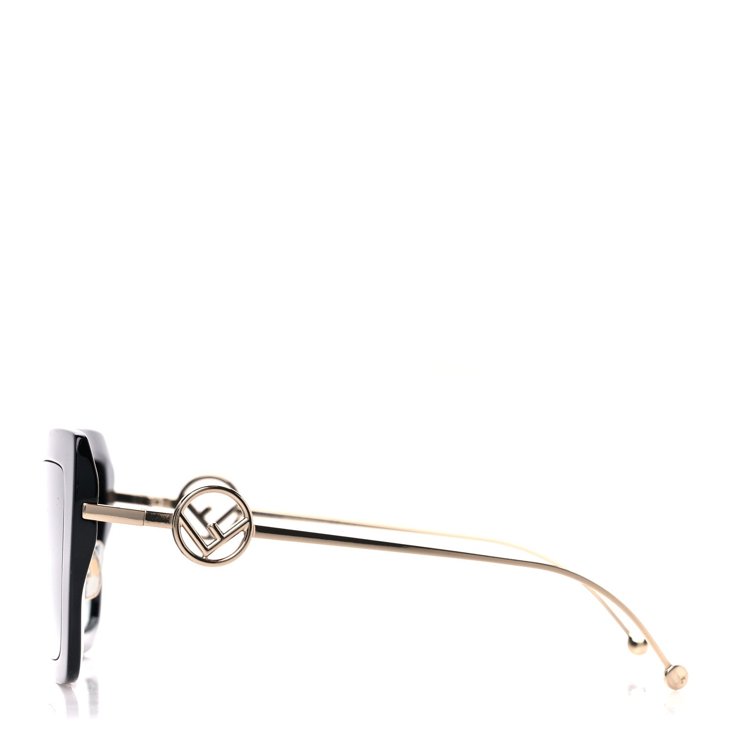 Fendi Acetate Metal F is Fendi Square Cat Eye Sunglasses FF 0424/F/S Black 3 of 7