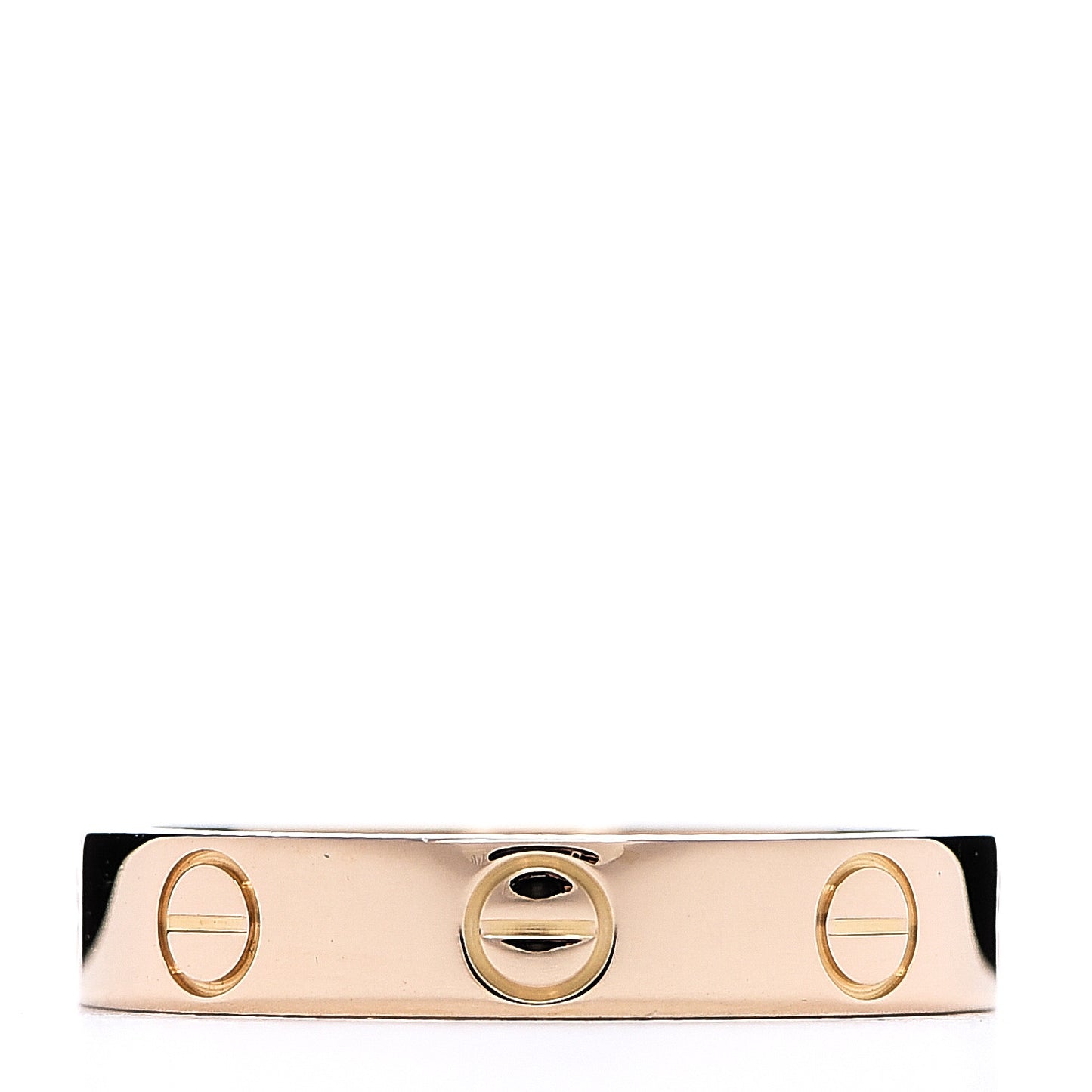 18K Yellow Gold 3.5mm LOVE Wedding Band Ring 50 5.25