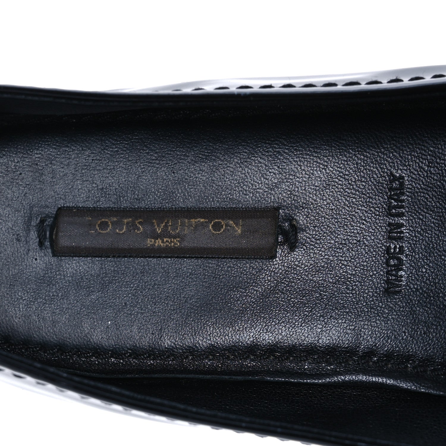 Louis Vuitton Patent Calfskin Oxford Ballerina Flats 38.5 Black 9 of 13