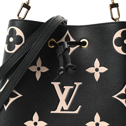 Louis Vuitton Empreinte Monogram Giant Neonoe MM Black Beige 7 of 9