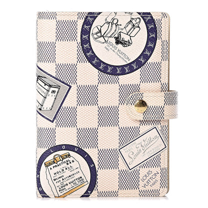 Louis Vuitton Damier Azur Patch Small Ring Agenda Cover 1 of 11