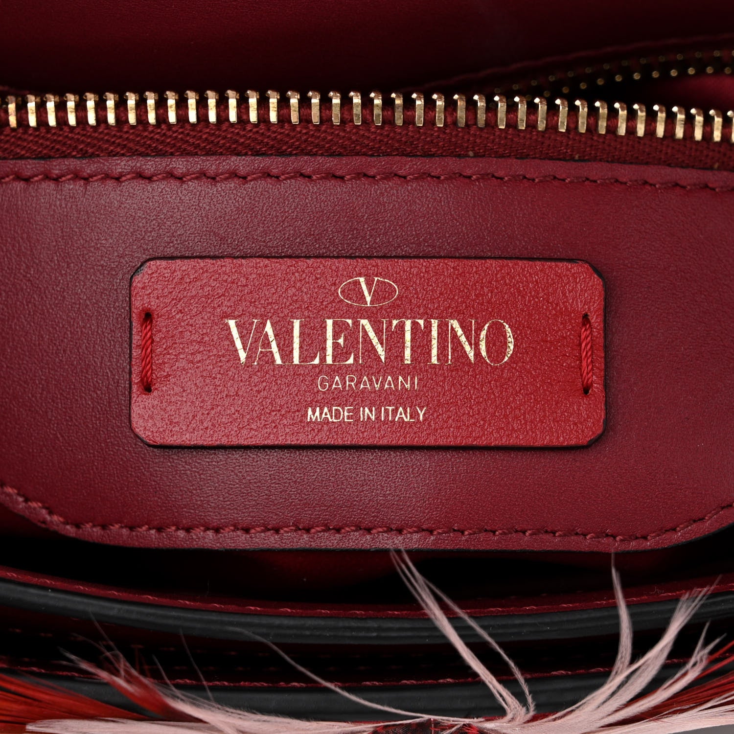 Valentino Garavani Calfskin Piper Feather Joylock Flap Messenger Bag Red 6 of 11