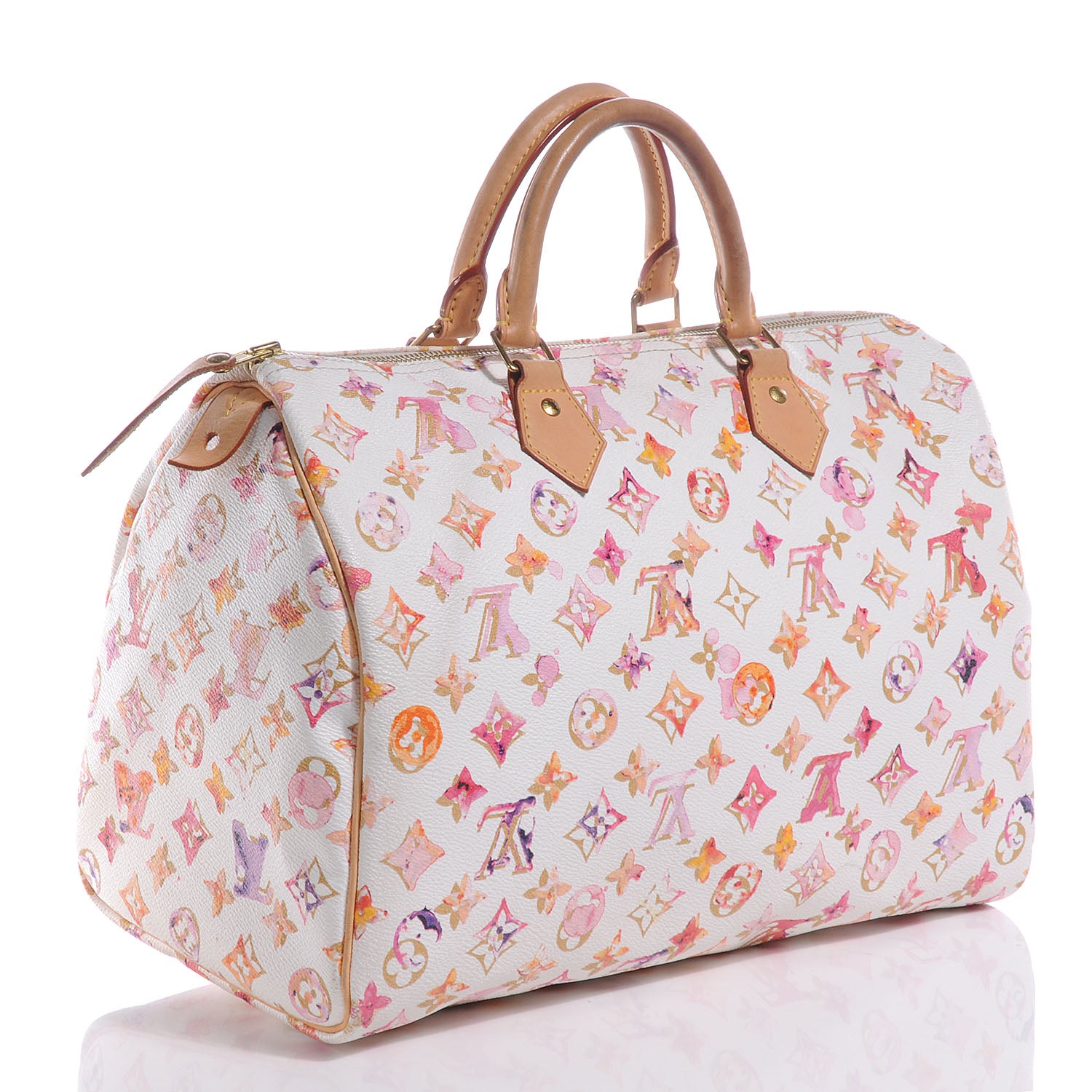 Louis Vuitton Watercolor Aquarelle Speedy 35 White 3 of 9