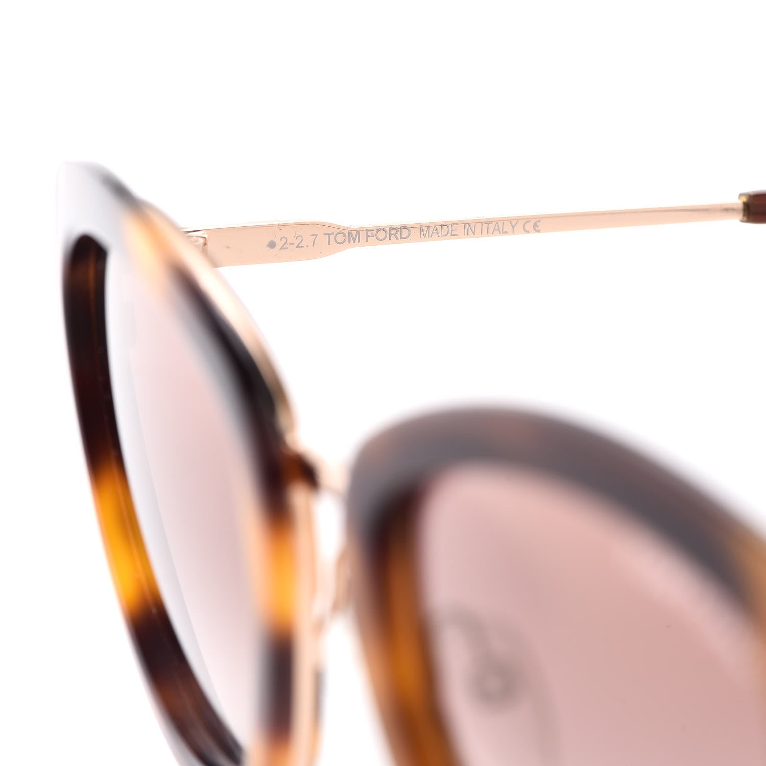 Tom Ford Mia Soft Rounded Sunglasses TF574 Dark Havana 6 of 7