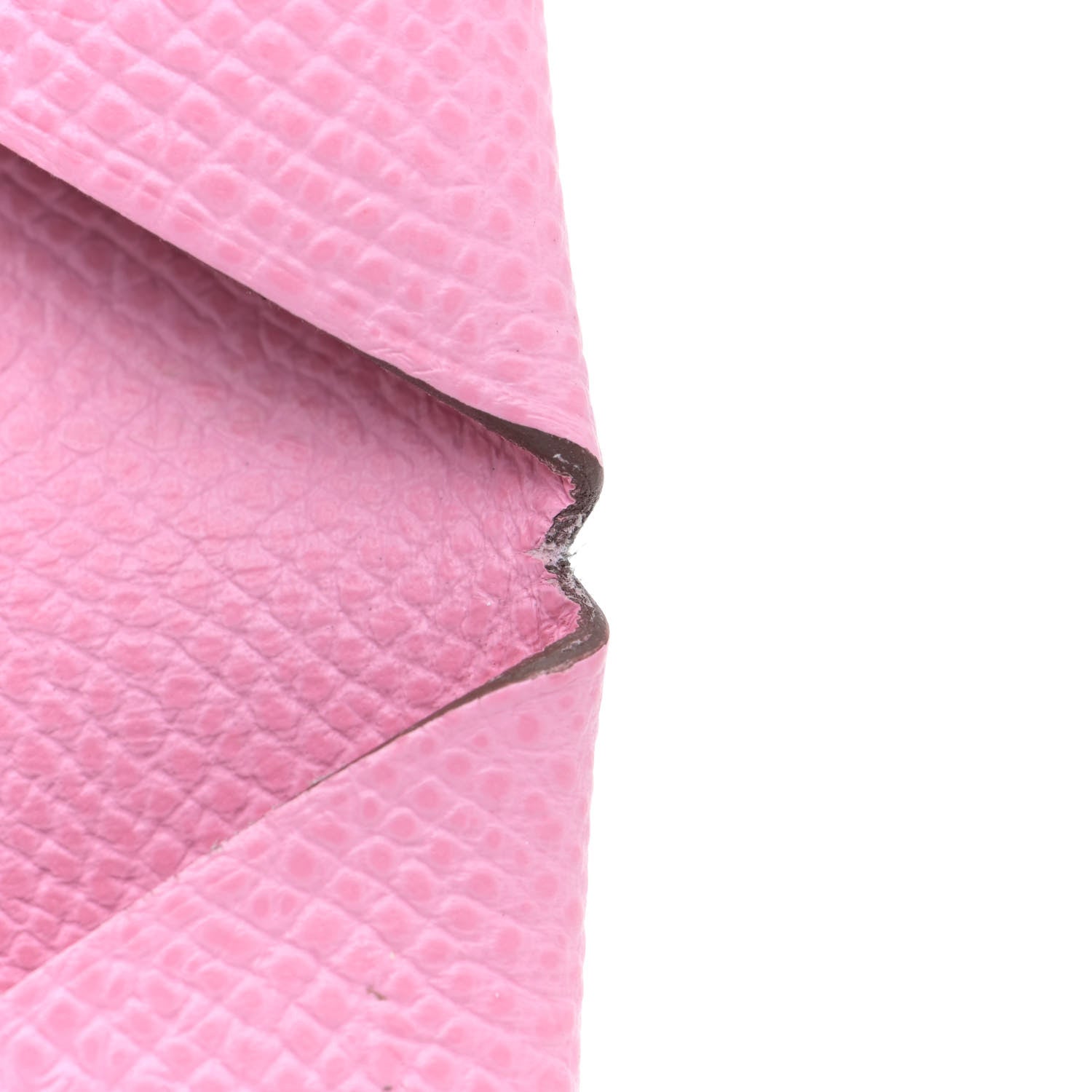Hermes Epsom Calvi Card Case 5P Pink 9 of 11