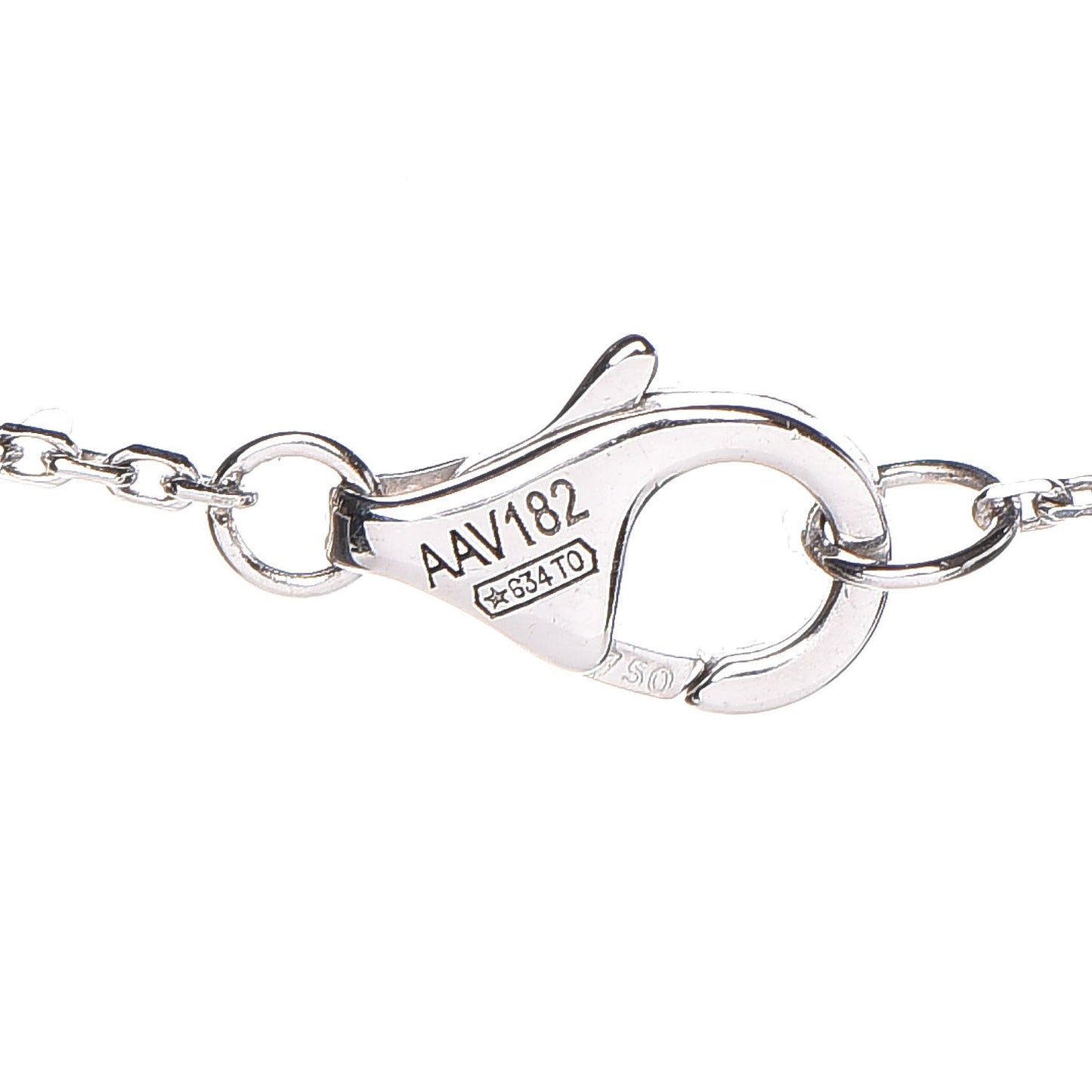 18K White Gold Diamond XS Amulette de Pendant Necklace