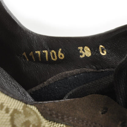 Gucci Suede Monogram Web Sneakers 38 8 of 9