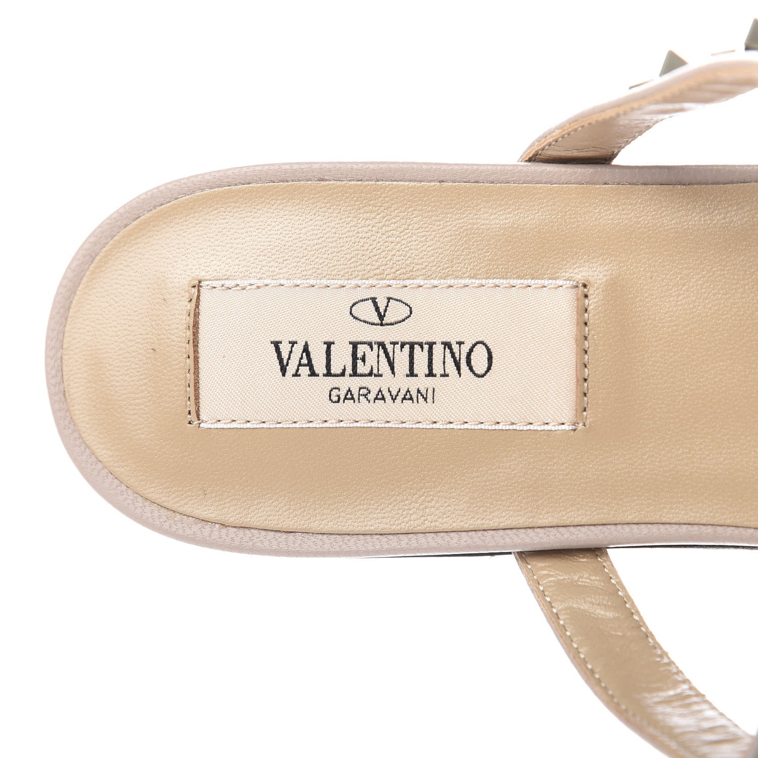 Valentino Garavani Patent Rockstud Flat Cage Mules 37 Black Poudre 8 of 10