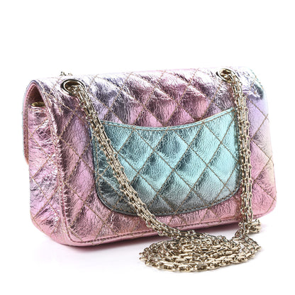 Chanel Metallic Goatskin Quilted Mini 2.55 Reissue Flap Multicolor 3 of 12