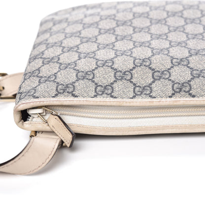 Gucci GG Plus Monogram Flat Messenger Bag Beige Off White 8 of 12