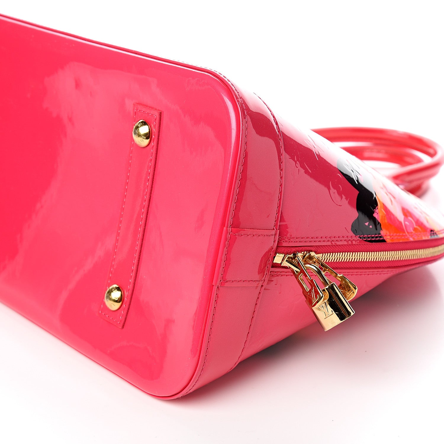 Louis Vuitton Vernis Roses Alma MM Rose Pop 8 of 9