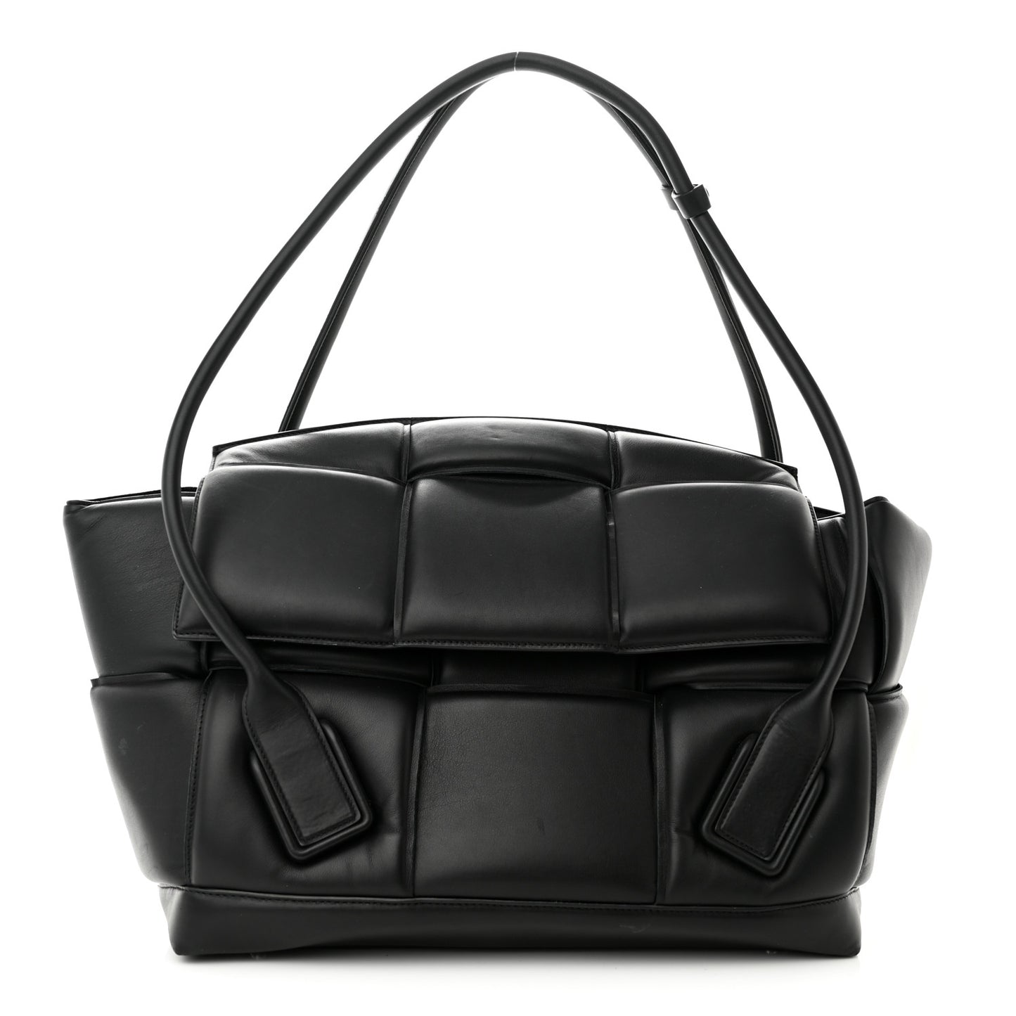 Nappa Maxi Intrecciato Padded Large Arco Black