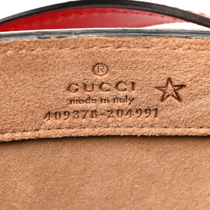 Gucci Calfskin Embossed Medium XL Tote Red 5 of 5