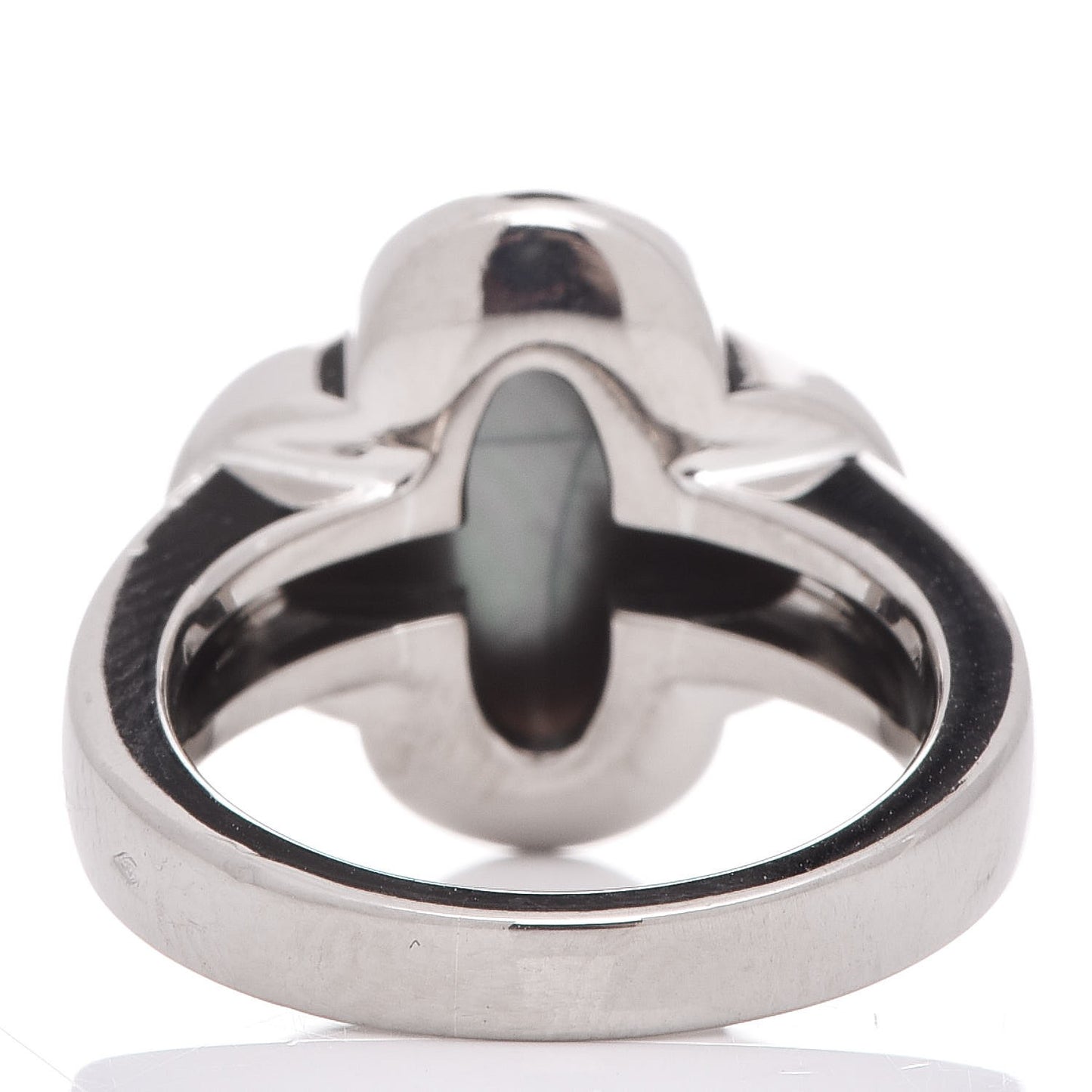 18K White Gold Mother of Pearl Pure Alhambra Ring 49 4.75