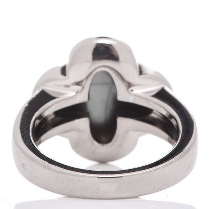Van Cleef & Arpels 18K White Gold Mother of Pearl Pure Alhambra Ring 49 4.75 3 of 13