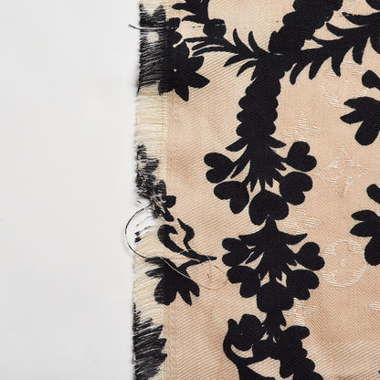 Louis Vuitton Silk Wool Monogram Flower Scarf Dune 3 of 5