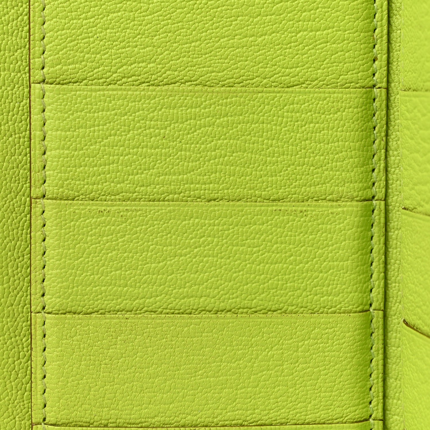 Hermes Chevre Mysore Tri-Fold Bearn Wallet Lime 8 of 15