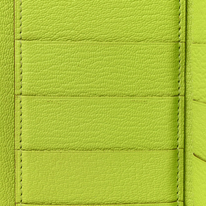 Hermes Chevre Mysore Tri-Fold Bearn Wallet Lime 8 of 15