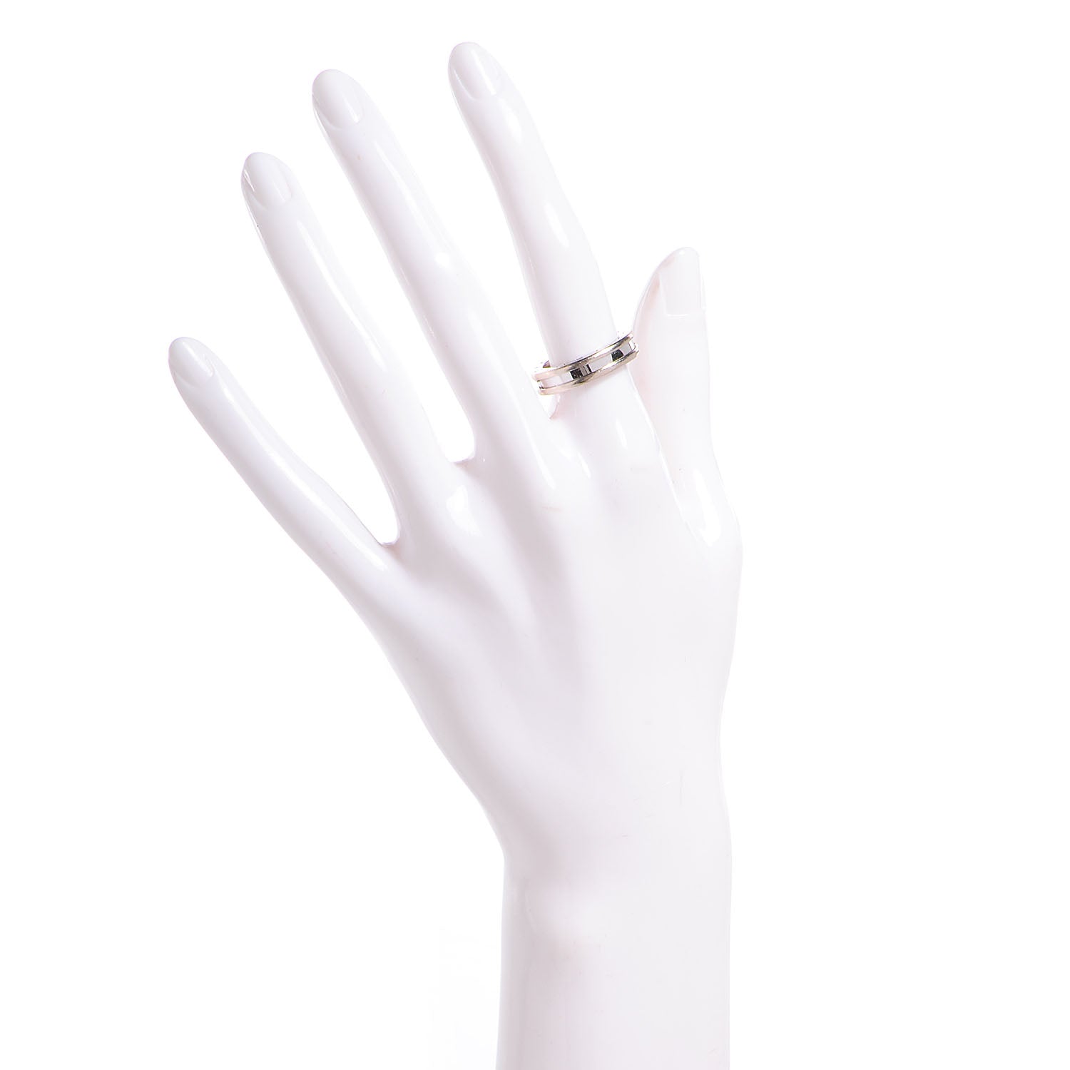 Bulgari 18K White Gold B.Zero1 Ring One-Band Ring 51 5.75 2 of 4