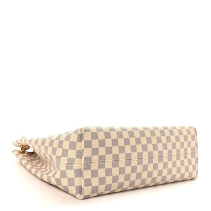Louis Vuitton Damier Azur Graceful MM Rose Ballerine 4 of 9