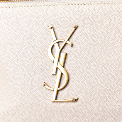 Saint Laurent Grain De Poudre Monogram Belt Bag Blanc Vintage 7 of 10