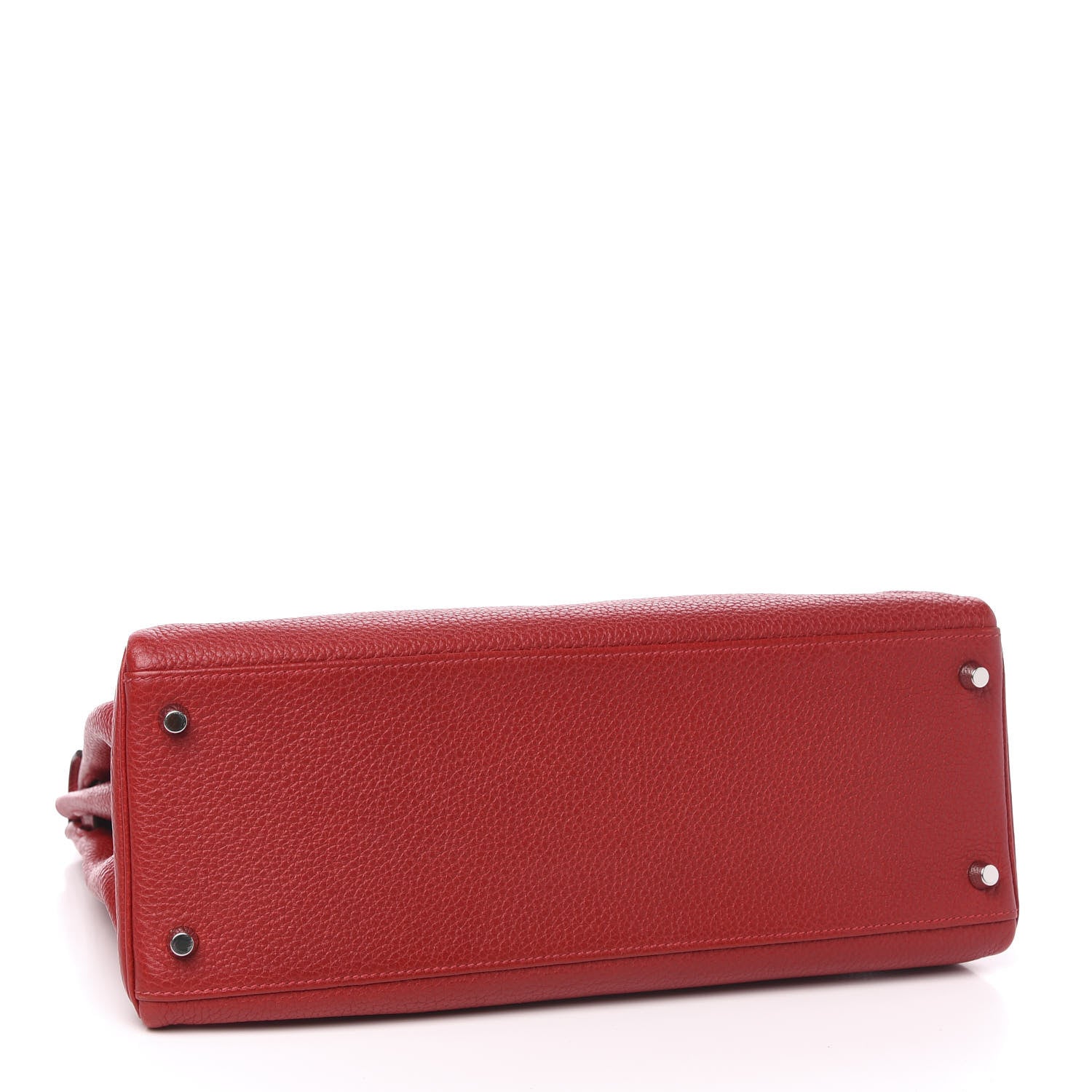 Hermes Taurillon Clemence Retourne Kelly 35 Rouge Casaque 5 of 34